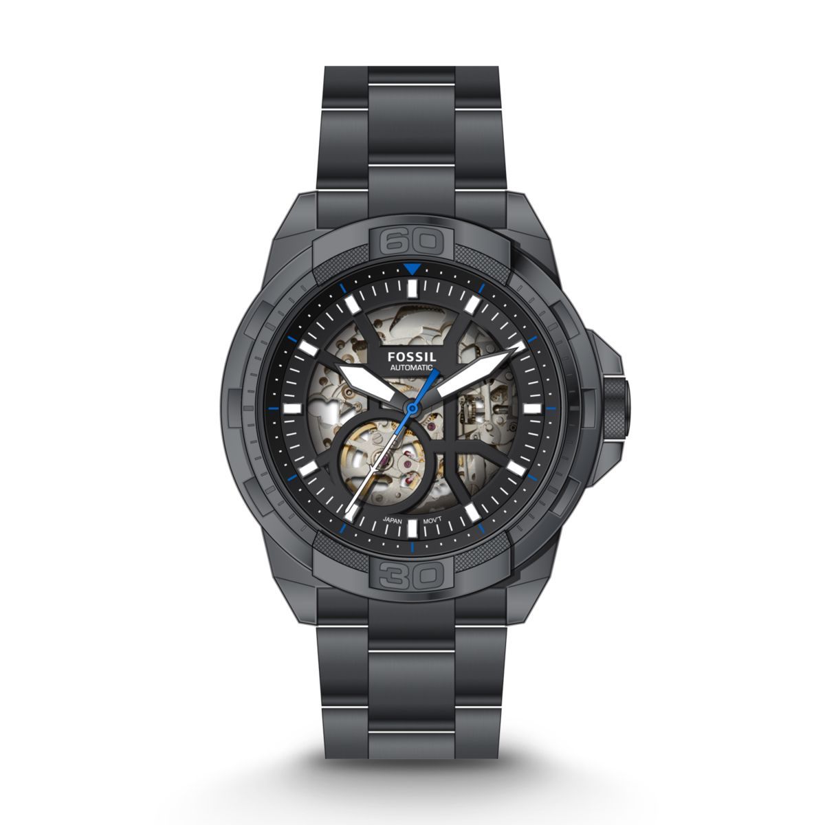 Fossil Bronson Automatic Smoke Stainless Steel Men's Watch - ME3218 | Time Watch Specialists