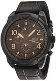 Fossil Bronson Chronograph Brown Croco Leather Men's Watch - FS5713 | Time Watch Specialists
