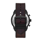 Fossil Bronson Chronograph Brown Croco Leather Men's Watch - FS5713 | Time Watch Specialists