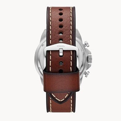 Fossil Bronson Chronograph Brown Eco Leather Men's Watch | FS5898 | TIME Watches