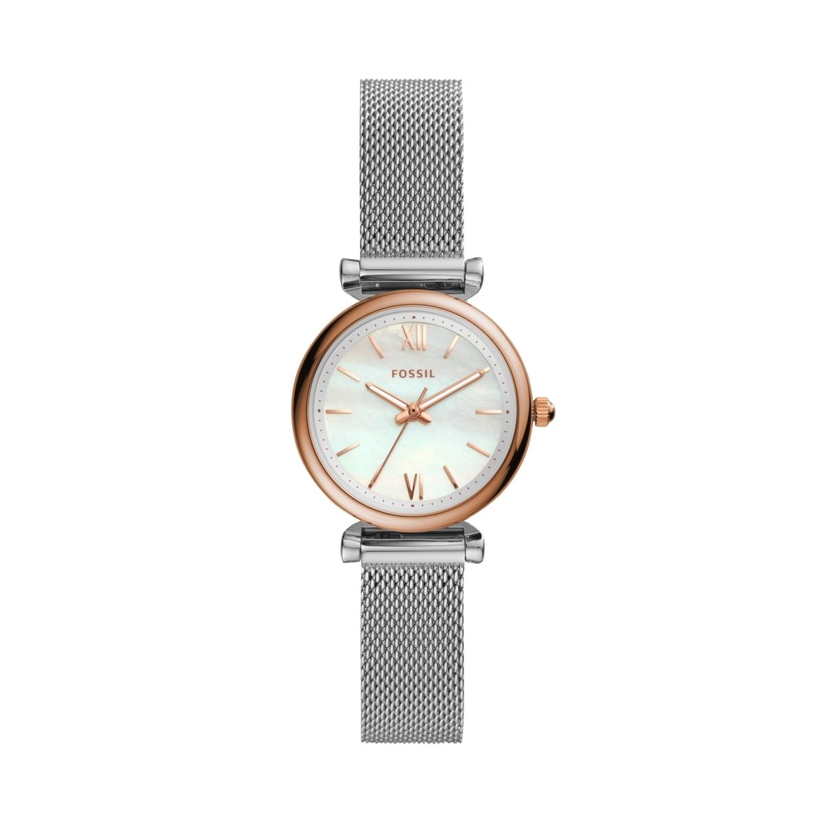 Fossil Carlie Mini Three-Hand Stainless Steel Women's Watch - ES4614 | Time Watch Specialists