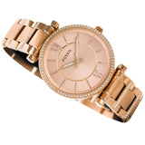 Fossil Carlie Rose Gold Women's Watch | ES4301 | Time Watch Specialists