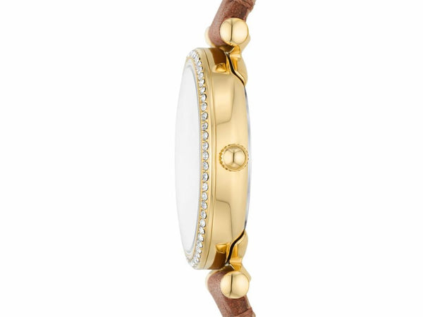 Fossil Carlie Three-Hand Gold-Tone Stainless Steel Woman's Watch | ES5297