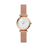 Fossil Carlie Three-Hand Rose Gold-Tone Stainless Steel Watch | Time Watch Specialists