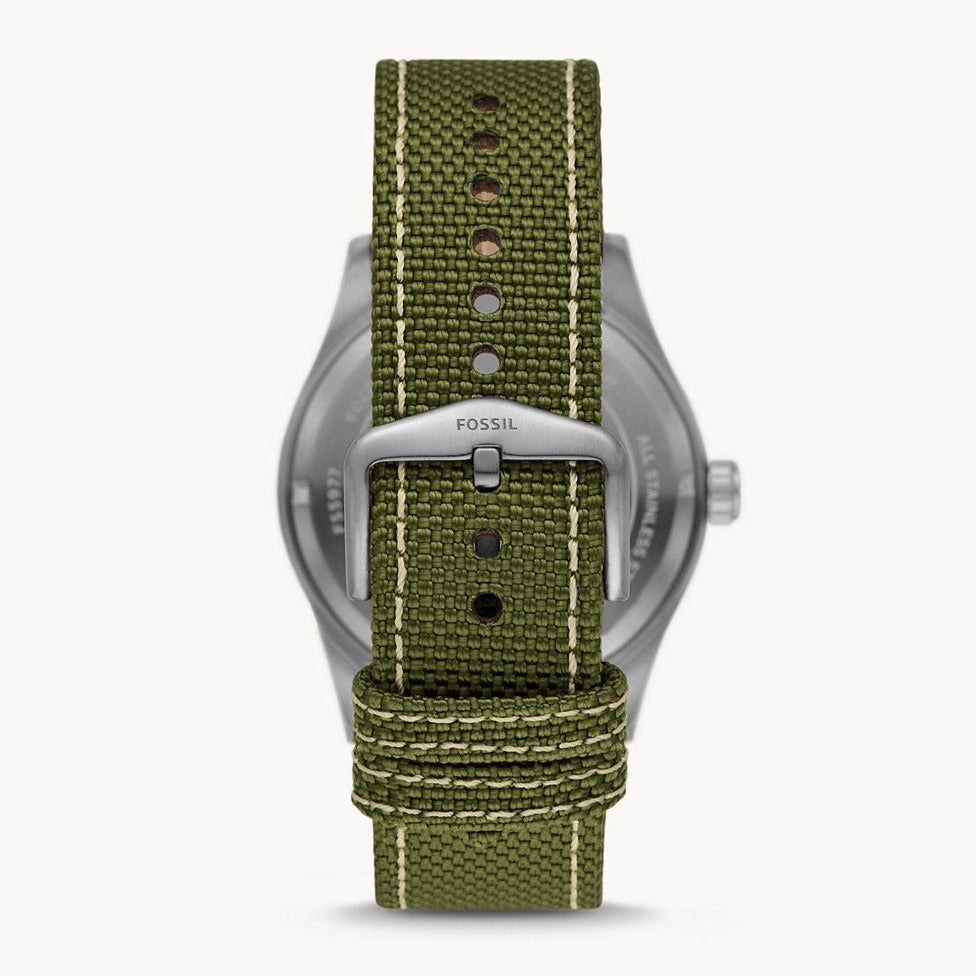 Fossil Defender Solar - Powered Olive Nylon Men's Watch | FS5977 | TIME Watches