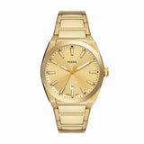 Fossil Everett Three-Hand Date Gold-Tone Stainless Steel Men's Watch | FS5965 | Time Watch Specialists