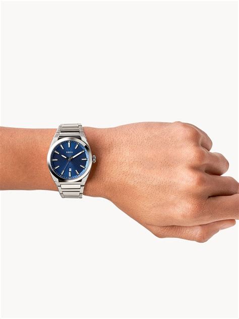Fossil Everett Three-Hand Date Stainless Steel Men's Watch - FS5822 | Time Watch Specialists