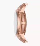 Fossil Heritage Automatic Rose Gold-Tone Stainless Steel Unisex Watch | ME3258 | Time Watch Specialists