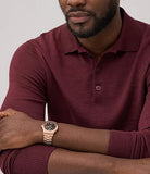 Fossil Heritage Automatic Rose Gold-Tone Stainless Steel Unisex Watch | ME3258 | Time Watch Specialists