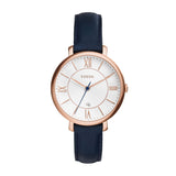 Fossil Jacqueline Rose Gold Round Leather Women's Watch - ES3843 | Time Watch Specialists