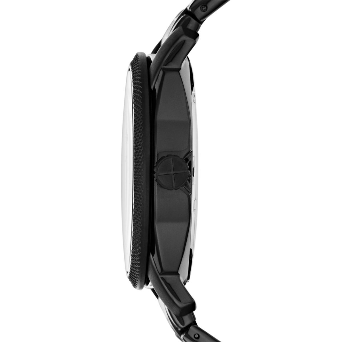 Fossil Machine Black Round Stainless Steel Men's Watch - FS4775 | Time Watch Specialists