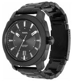 Fossil Machine Three-Hand Date Black Stainless Steel Men's Watch | FS5971 | Time Watch Specialists