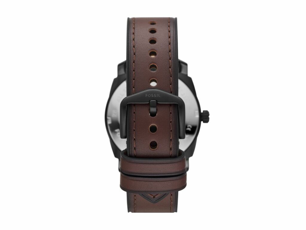 Fossil Machine Three-Hand Date Brown Leather Men's Watch - FS5901 | Time Watch Specialists