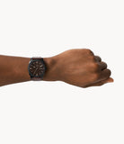 Fossil Machine Three-Hand Date Brown Leather Men's Watch - FS5901 | Time Watch Specialists