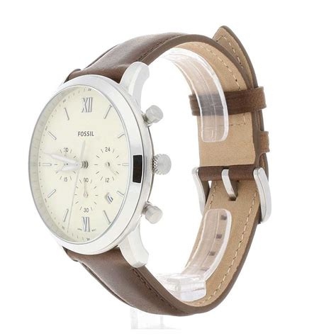 Fossil Neutra Chronograph Brown Leather Men's Watch - FS5380 | Time Watch Specialists
