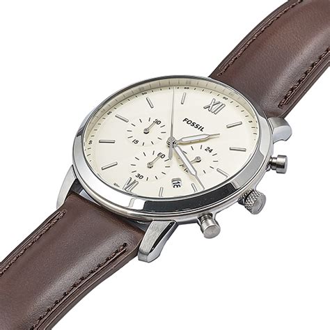 Fossil Neutra Chronograph Brown Leather Men's Watch - FS5380 | Time Watch Specialists