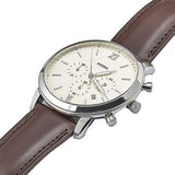 Fossil Neutra Chronograph Brown Leather Men's Watch - FS5380 | Time Watch Specialists