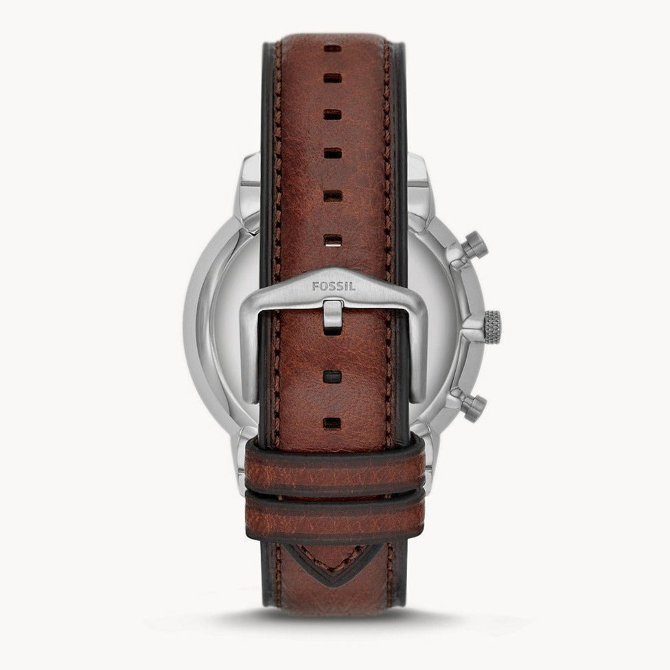 Fossil Neutra Chronograph Medium Brown LiteHide™ Leather Men's Watch | FS5982 | Time Watch Specialists