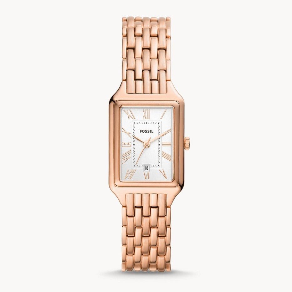 Fossil Raquel Three-Hand Date Rose Gold-Tone Stainless Steel Women's Watch | ES5271 | Time Watch Specialists