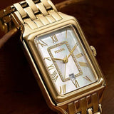 Fossil Raquel Three-Hand Gold Tone Stainless Steel Woman's Watch | ES5304 | Time Watch Specialists