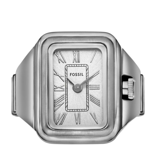 Fossil Raquel Two-Hand, Stainless Steel Women's Ring Watch | ES5344 | Time Watch Specialists