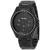 Fossil Riley Multifunction Black Stainless Steel Women's Watch - ES4519 | Time Watch Specialists