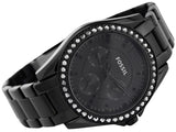 Fossil Riley Multifunction Black Stainless Steel Women's Watch - ES4519 | Time Watch Specialists