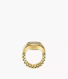Fossil Ring Two-Hand Gold-Tone Stainless Steel Woman's Watch | ES5319 | Time Watch Specialists
