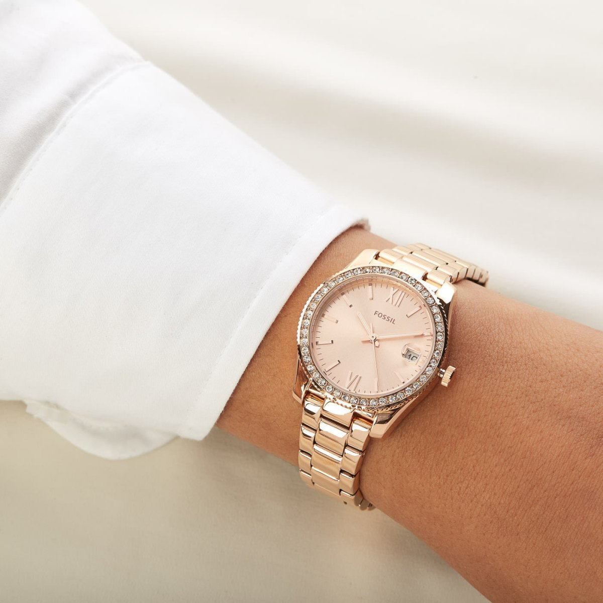 Fossil Scarlette Rose Gold Women's Watch - ES4318 | Time Watch Specialists