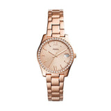 Fossil Scarlette Rose Gold Women's Watch - ES4318 | Time Watch Specialists