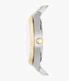 Fossil Scarlette Three-Hand Date Two-Tone Stainless Steel Women's Watch | ES5259 | Time Watch Specialists