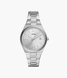 Fossil Scarlette Three-Hand Stainless Steel Woman's Watch | ES5300 | Time Watch Specialists