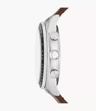 Fossil Sport Tourer Chronograph Brown LiteHide™ Leather Men's Watch | FS6042 | Time Watch Specialists