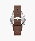 Fossil Sport Tourer Chronograph Brown LiteHide™ Leather Men's Watch | FS6042 | Time Watch Specialists