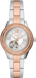 Fossil Stella Automatic Two-Tone Stainless Steel Women's Watch - ME3214 | Time Watch Specialists