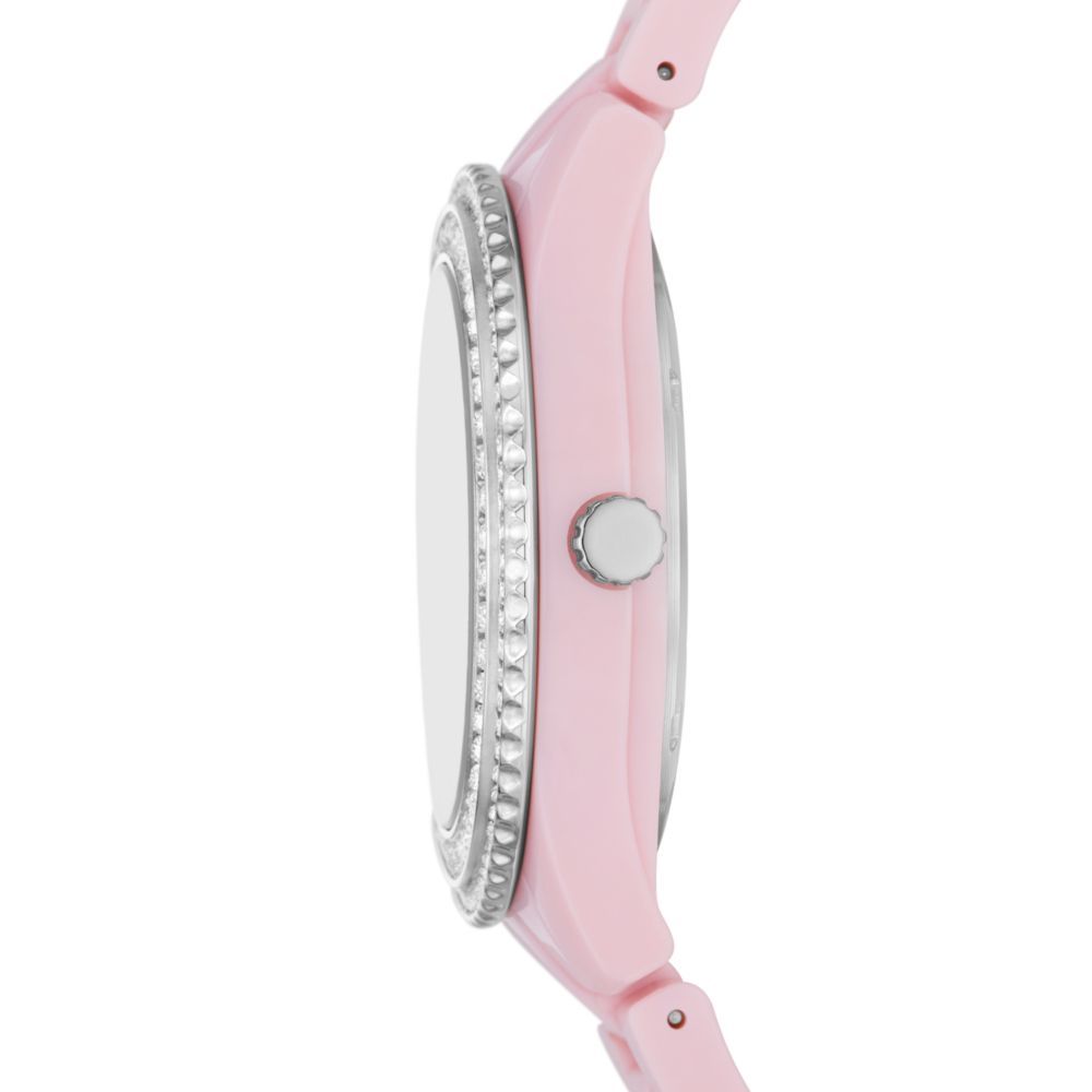 Fossil Stella Multifunction Pink Castor Oil Women's Watch - ES5153 | Time Watch Specialists