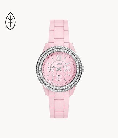 Fossil Stella Multifunction Pink Castor Oil Women's Watch - ES5153 | Time Watch Specialists