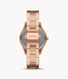 Fossil Stella Sport Multifunction Rose Gold-tone Stainless Steel Women's Watch - ES5109 | Time Watch Specialists