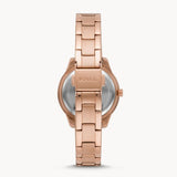 Fossil Stella Three-Hand Date Rose Gold-Tone Stainless Steel Women's Watch - ES5136 | Time Watch Specialists