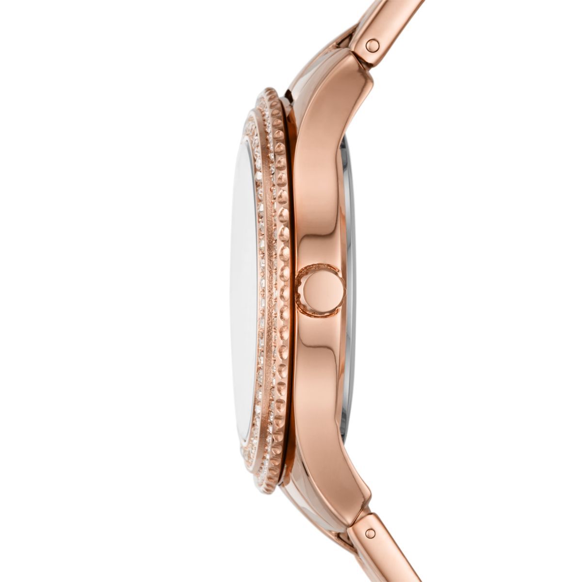 Fossil Stella Three-Hand Date Rose Gold-Tone Women's Watch - ES5131 | Time Watch Specialists