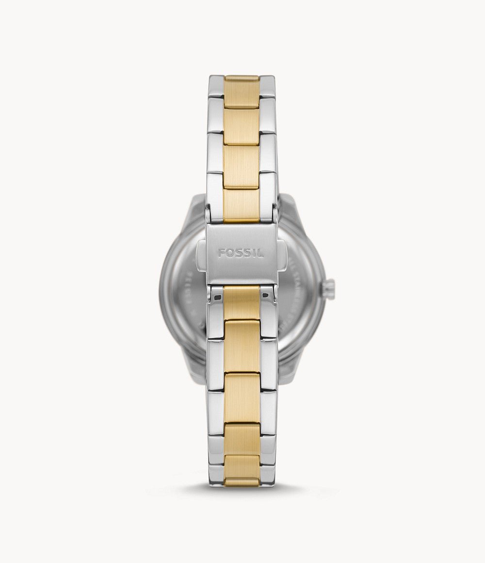 Fossil Stella Three-Hand Date Two-Tone Stainless Steel Watch - ES5138 | Time Watch Specialists