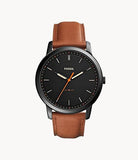 Fossil The Minimalist 3H Black Round Leather Men's Watch | FS5305 | Time Watch Specialists
