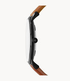 Fossil The Minimalist 3H Black Round Leather Men's Watch | FS5305 | Time Watch Specialists