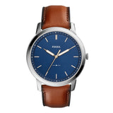 Fossil The Minimalist Slim Three-Hand Light Brown Leather Men's Watch - FS5304 | Time Watch Specialists