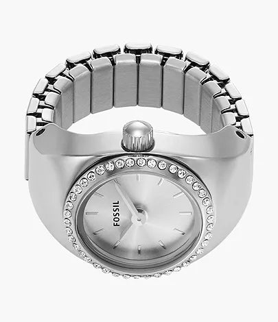 Fossil Watch Ring Two-Hand Stainless Steel Woman's Watch| ES5321 | Time Watch Specialists