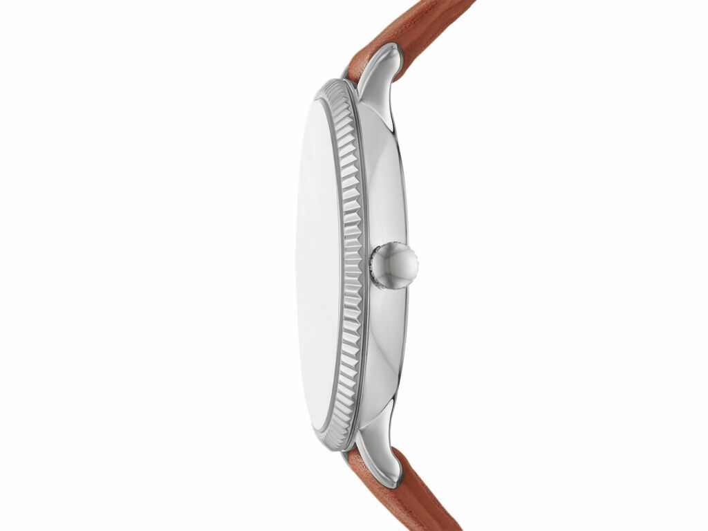 Fossil Women Jacqueline Three-Hand Date Brown Eco Leather Watch - ES5208 | Time Watch Specialists