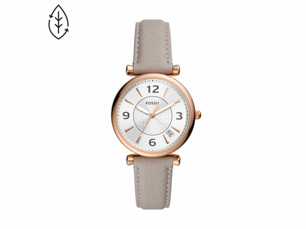 Grey fossil watch best sale women's