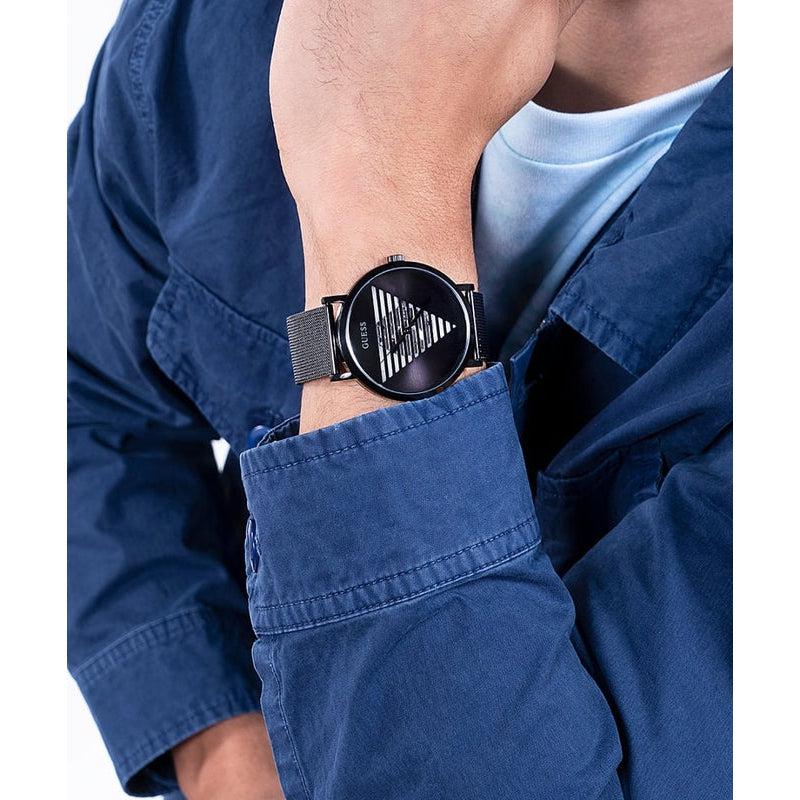 Guess Idol Black Case Analog Gents Watch GW0502G2 | Time Watch Specialists