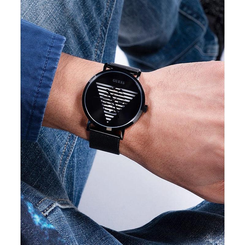 Guess Idol Black Case Analog Gents Watch GW0502G2 | Time Watch Specialists