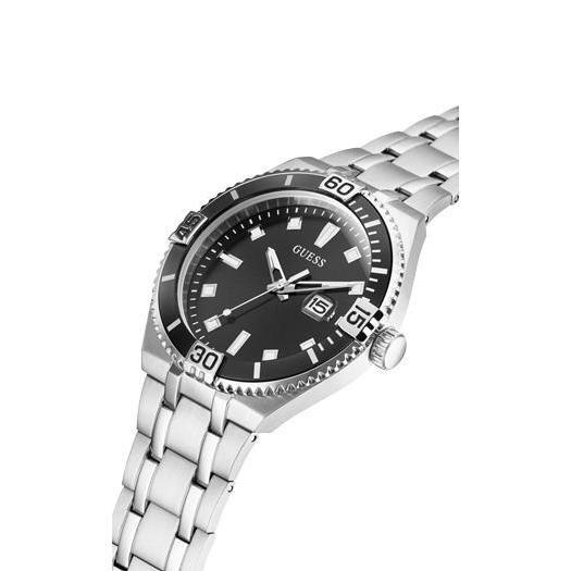 Guess Premier Silver Tone Date Gents Watch GW0330G1 | Time Watch Specialists